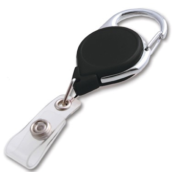 BRADY PEOPLE ID, BDRL,CARABINER,BELTCLIP,BLK,CLRSTRP QTY 25